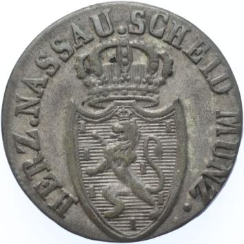 German states Nassau 3 Kreuzer 1811  silver VF/XF