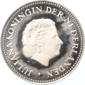 Replica Nederlandse Antillen 1 Gulden 1970 in Zilver
