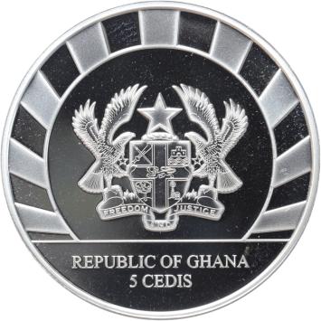 Ghana Woolly Rhino 2021 1 ounce silver