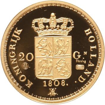 Replica 20 Gulden 1808 Lodewijk Napoleon in Goud