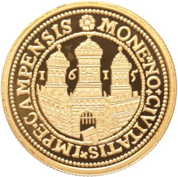 Replica van de Kampense Daalder 1615 in Verguld Zilver