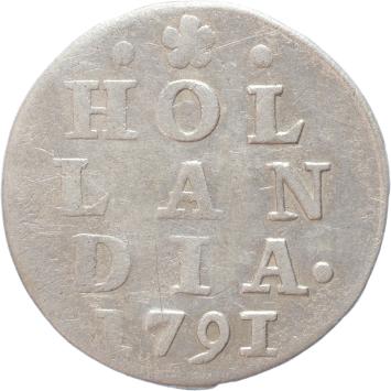 Holland Dubbele wapenstuiver 1791