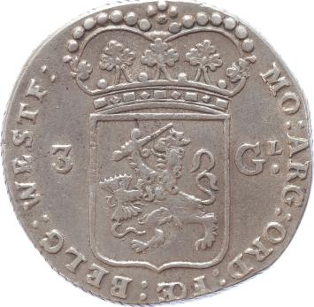 West-Friesland 3 Gulden 1795