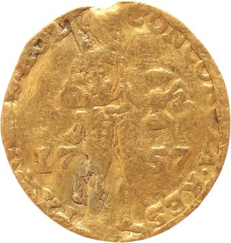 Holland Nederlandse dukaat goud 1757