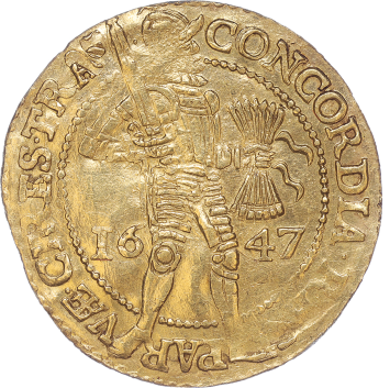 Utrecht Nederlandse dukaat goud 1647
