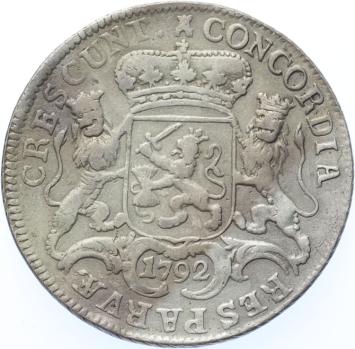Zeeland Halve zilveren rijder 1792