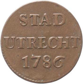 Utrecht-stad Duit 1786
