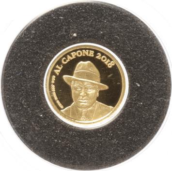 Congo-Brazzaville 100 Francs gold 2018 Al Capone proof