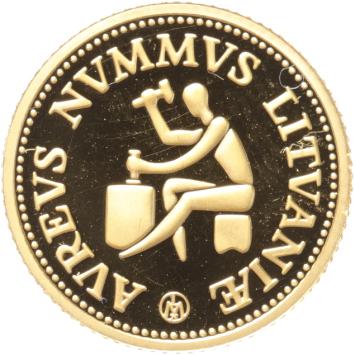 Lithuania 10 Litu gold 1999 History of Gold proof