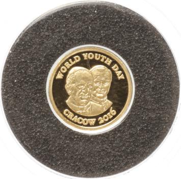 Niger 100 Francs gold 2016 World Youth Day proof