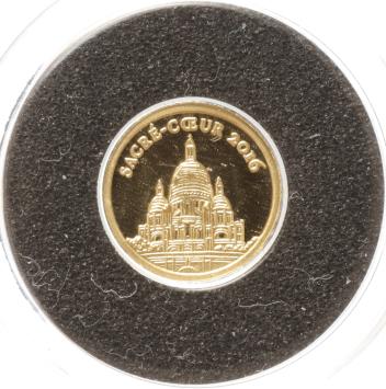 Tchad 3000 Francs gold 2016 Sacre Coeur proof