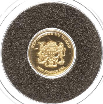 Tchad 3000 Francs gold 2016 Sacre Coeur proof