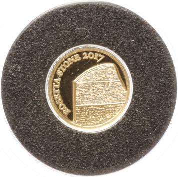 Tchad 3000 Francs gold 2017 Rosetta Stone proof