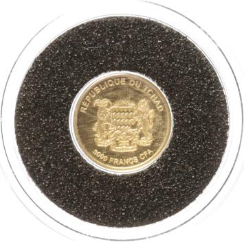 Tchad 3000 Francs gold 2017 Rosetta Stone proof