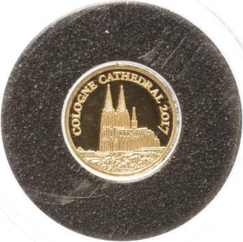 Tchad 3000 Francs gold 2017 Cologne Cathedral proof