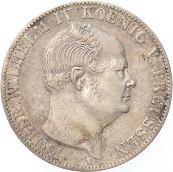 German States Prussia Thaler silver 1855A VF/XF