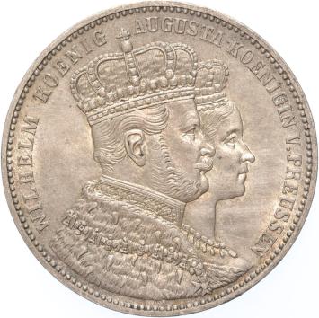 German States Prussia Thaler silver 1861 UNC