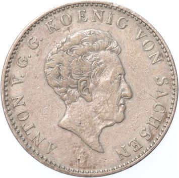 German states Saxony Thaler 1835 G silver VF+