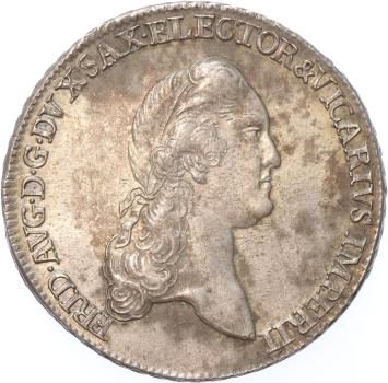 German states Saxony-Albertine 2/3 Thaler 1790 IEC silver A.UNC