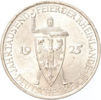 Germany Weimar 5 Mark 1925A silver UNC