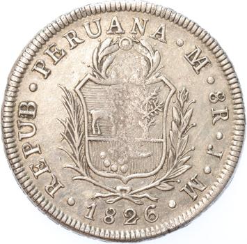 Peru 8 Reales silver 1826JM