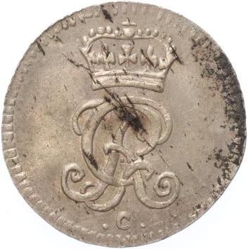 German states Brunswick Luneburg Mariengrosschen 1751 C  silver BU