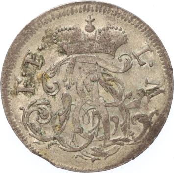 German states Fulda 1/6 Thaler 1758 ND silver UNC