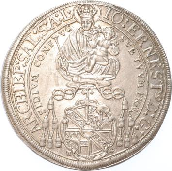 Austrian states Salzburg Thaler 1693  silver AU