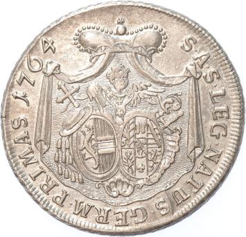 Austrian states Salzburg Thaler 1764  silver XF