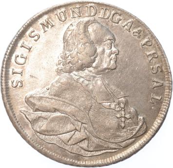 Austrian states Salzburg Thaler 1764  silver XF