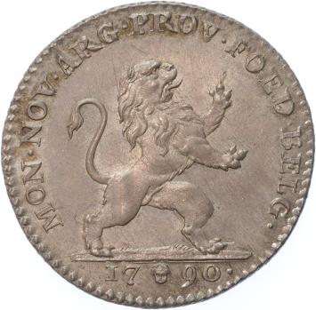 Austrian Netherlands 1 Florin silver 1790 BU