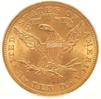 USA 10 Dollars 1893 PCGS MS62