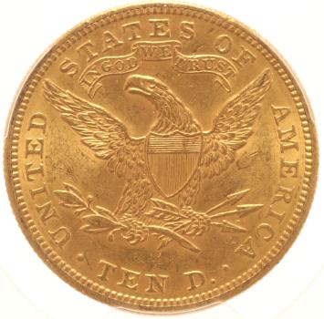 USA 10 Dollars 1906 PCGS AU58