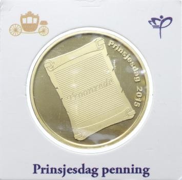 Nederland 2015 Prinsjesdag penning in munthouder KNM