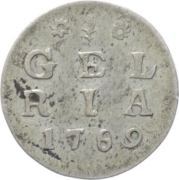 Gelderland Dubbele stuiver 1789
