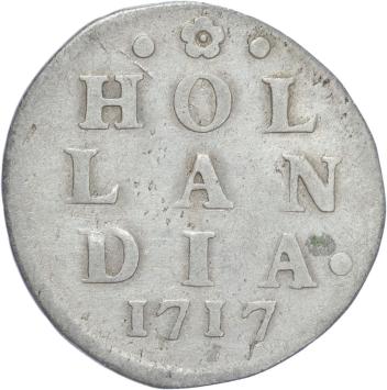 Holland Dubbele wapenstuiver 1717