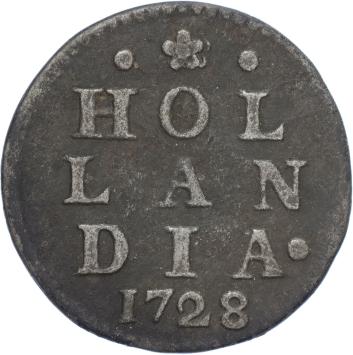 Holland Dubbele wapenstuiver 1728