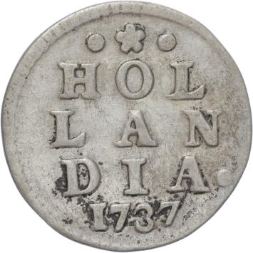 Holland Dubbele wapenstuiver 1737