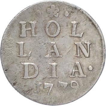 Holland Dubbele wapenstuiver 1779