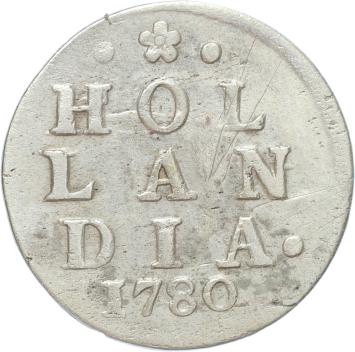 Holland Dubbele wapenstuiver 1780