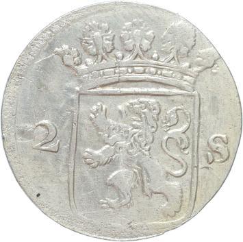 Holland Dubbele wapenstuiver 1780