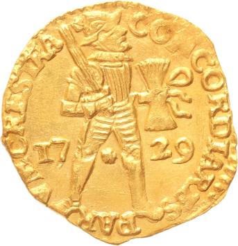 Utrecht Nederlandse dukaat goud 1729