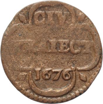 Utrecht-stad Duit 1676