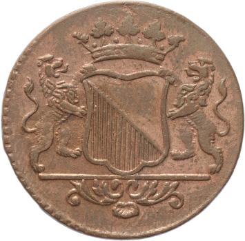 Utrecht-stad Duit 1754