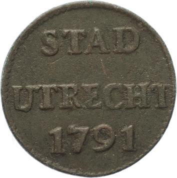 Utrecht-stad Duit 1791