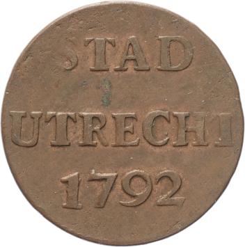 Utrecht-stad Duit 1792