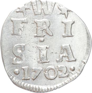 West-Friesland Dubbele stuiver 1702