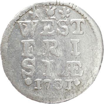 West-Friesland Dubbele stuiver 1731
