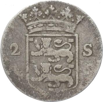 West-Friesland Dubbele stuiver 1757