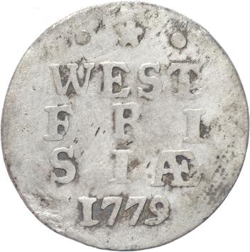West-Friesland Dubbele stuivers 1779